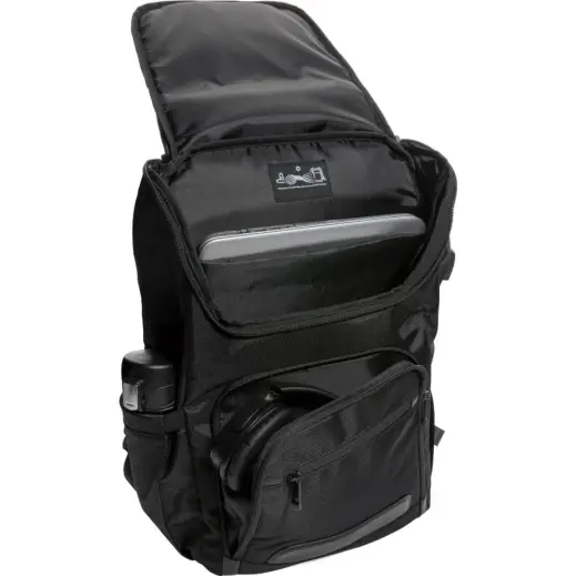 Castile UV-C Sterilisation Anti-Microbial RPET Laptop Backpack Open